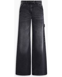 Courreges - Faded High-Rise Wide-Leg Jeans - Lyst