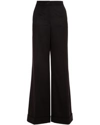 Dolce & Gabbana - Cashmere-felt Wide-leg Pants - Lyst