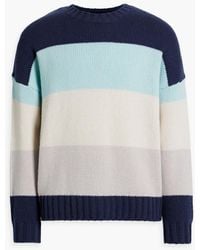FRAME - Striped Cashmere Sweater - Lyst