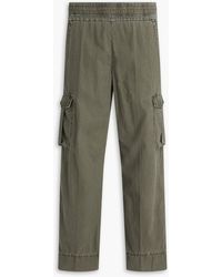 James Perse - Striped Cotton And Lyocell-Blend Twill Cargo Pants - Lyst