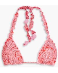 Heidi Klein - Tangier Paisley-print Triangle Bikini Top - Lyst