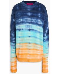 The Elder Statesman - Sonar Tie-Dye Cashmere Sweater - Lyst