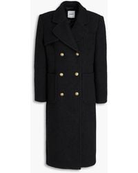 Sandro - Double-Breasted Bouclé-Tweed Coat - Lyst