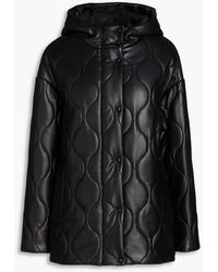 Stand Studio - Everlee Quilted Faux Leather Jacket - Lyst