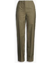 Mugler - Wool Straight-Leg Pants - Lyst
