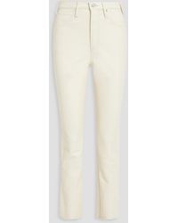 FRAME - Le High 'n' Tight Stretch-leather Straight-leg Pants - Lyst