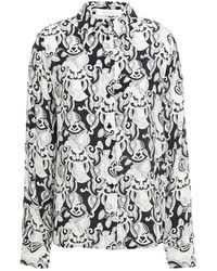 See By Chloé - Printed Crepe De Chine Shirt - Lyst