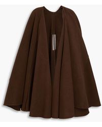 Rick Owens - Cashmere-felt Cape - Lyst