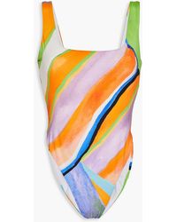 Mara Hoffman - Idalia badeanzug mit print - Lyst