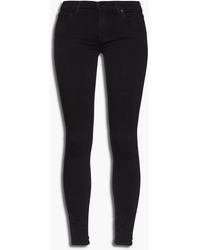 7 For All Mankind - Halbhohe skinny jeans - Lyst