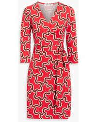 Diane von Furstenberg - Julian Printed Silk-jersey Wrap Dress - Lyst
