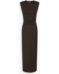 Stella McCartney - Ruched Stretch-Jersey Maxi Dress - Lyst