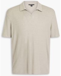 James Perse - Linen-blend Polo Shirt - Lyst