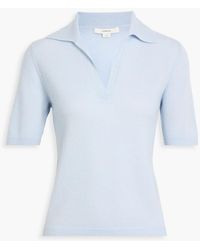 Vince - Cashmere And Silk-Blend Polo Sweater - Lyst