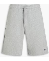 A.P.C. - Coed shorts aus baumwollfrottee mit tunnelzug - Lyst