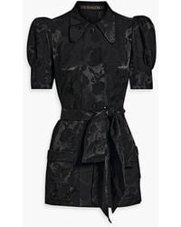 The Vampire's Wife - Belted Jacquard Shirt - Lyst