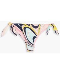 Emilio Pucci - Printed Low-rise Bikini Briefs - Lyst