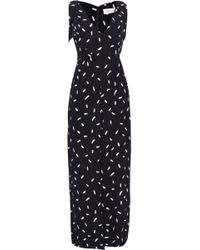 Zimmermann Printed Crepe Jumpsuit Black