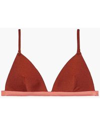 Zimmermann - Two-tone Triangle Bikini Top - Lyst