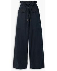 Ulla Johnson - Mattea Cotton-canvas Wide-leg Pants - Lyst