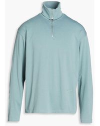 LE17SEPTEMBRE - Cotton-blend Jersey Half-zip Sweater - Lyst