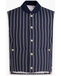 Thom Browne - Striped Wool Down Vest - Lyst