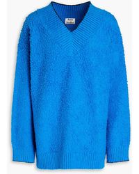 Acne Studios - Oversized Cotton-blend Bouclé Sweater - Lyst