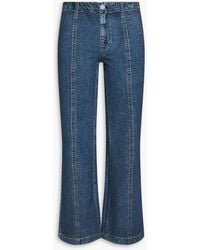 Rag & Bone - Miramar Olivia Denim-Effect Print Ponte Bootcut Pants - Lyst