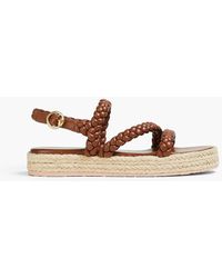 Gianvito Rossi - Braided Leather Espadrilles - Lyst