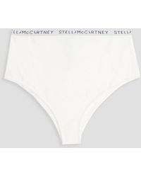 Stella McCartney - Stretch-cotton Jersey High-rise Briefs - Lyst