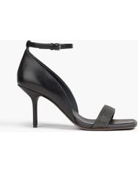 Brunello Cucinelli - Bead-Embellished Leather Sandals - Lyst