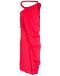 JW Anderson - Kleid aus stretch-jersey mit asymmetrischer schulterpartie - Lyst