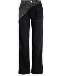 EB DENIM - Gemini Zip-embellished High-rise Straight-leg Jeans - Lyst