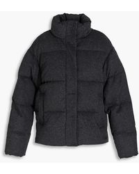 JOSEPH - Quilted Wool-blend Flannel Down Jacket - Lyst