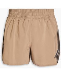 adidas Originals + Sporty & Rich Pinstriped Recycled-satin Shorts