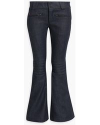 Perfect Moment - Embroidered Denim Bootcut Ski Pants - Lyst