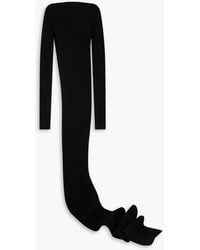Rick Owens - Asymmetric Ribbed Cashmere-blend Sweater - Lyst
