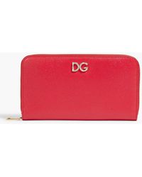 Dolce & Gabbana - Pebbled-leather Continental Wallet - Lyst