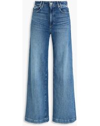 PAIGE - Harper High-Rise Wide-Leg Jeans - Lyst