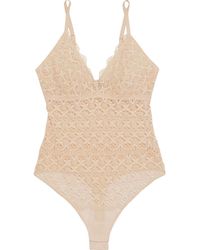 Cosabella - Alessia Stretch-crocheted Lace Thong Bodysuit - Lyst