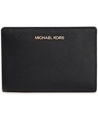 michael kors black wallet womens
