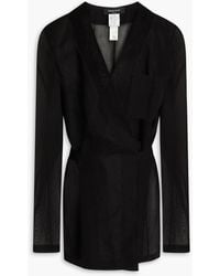 Fabiana Filippi - Cotton-Organza Wrap Top - Lyst