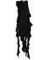 Jonathan Simkhai - Wilda Ruffled Stretch-knit Mini Dress - Lyst