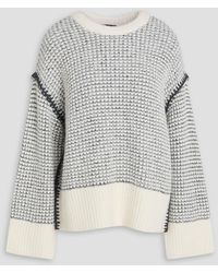 Rag & Bone - Katie Waffle-Knit Sweater - Lyst