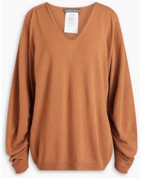 Alberta Ferretti - Wool And Cashmere-blend Sweater - Lyst