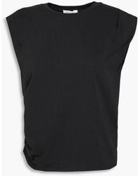 Rag & Bone - Mica Pleated Cotton-Jersey Top - Lyst