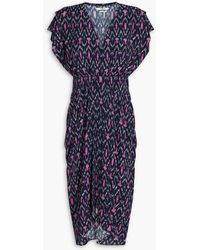 Isabel Marant - Almeya bedrucktes kleid aus crêpe de chine - Lyst