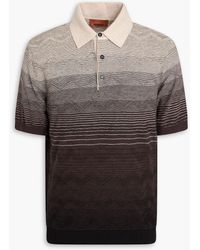Missoni - Dégradé Jacquard-Knit Cotton Polo Shirt - Lyst