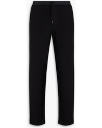 Emporio Armani - Shell-trimmed Jersey Track Pants - Lyst