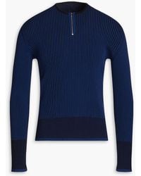 Jacquemus - La Maille Ribbed-knit Half-zip Sweater - Lyst